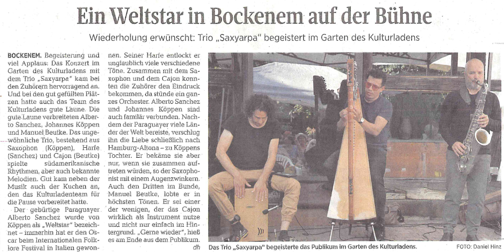 saxyarpa, Konzert, Kulturladen Bockenem