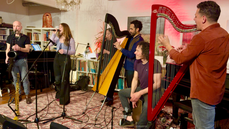 saxyarpa & Juanjo Corbalan Duo, Hamburger Harfen Festival - Kick Off, Alte Druckerei