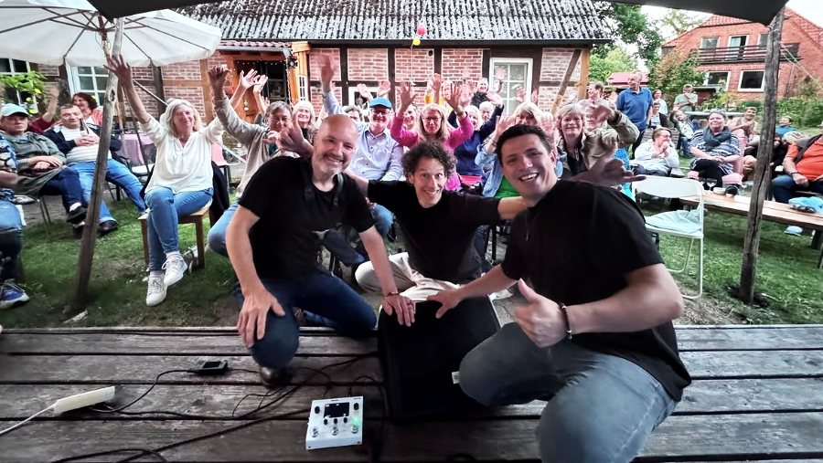 saxyarpa, Konzert im Ziegenstall, Kulturhof Lemgrabe